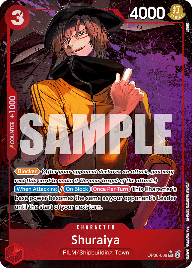 Shuraiya OP06-009 Alt Art card, Wings of the Captain