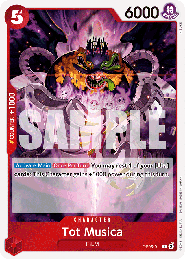Tot Musica OP06-011 card, Wings of the Captain