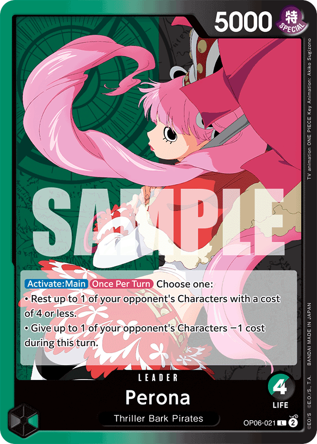 Perona OP06-021 card, Wings of the Captain