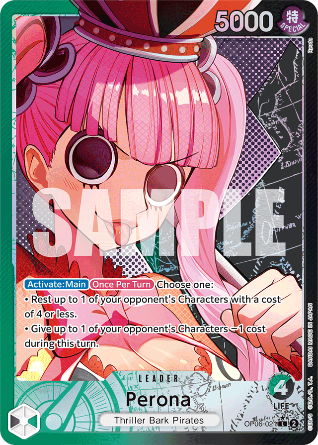 Perona OP06-021 Alt Art card, Wings of the Captain