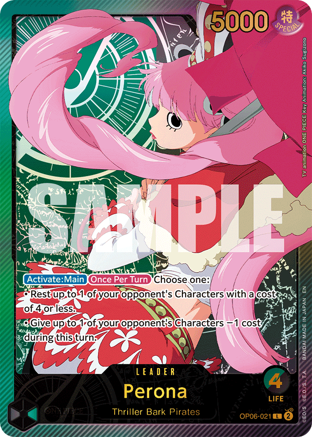 Perona OP06-021 SP Alt Art card, Wings of the Captain