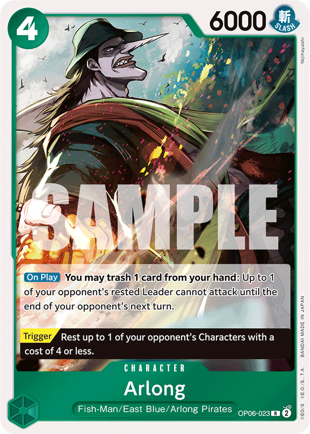 Arlong OP06-023 card, Wings of the Captain