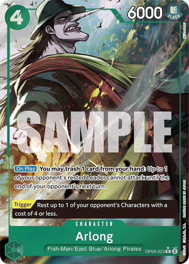 Arlong OP06-023 Full Art card, Wings of the Captain