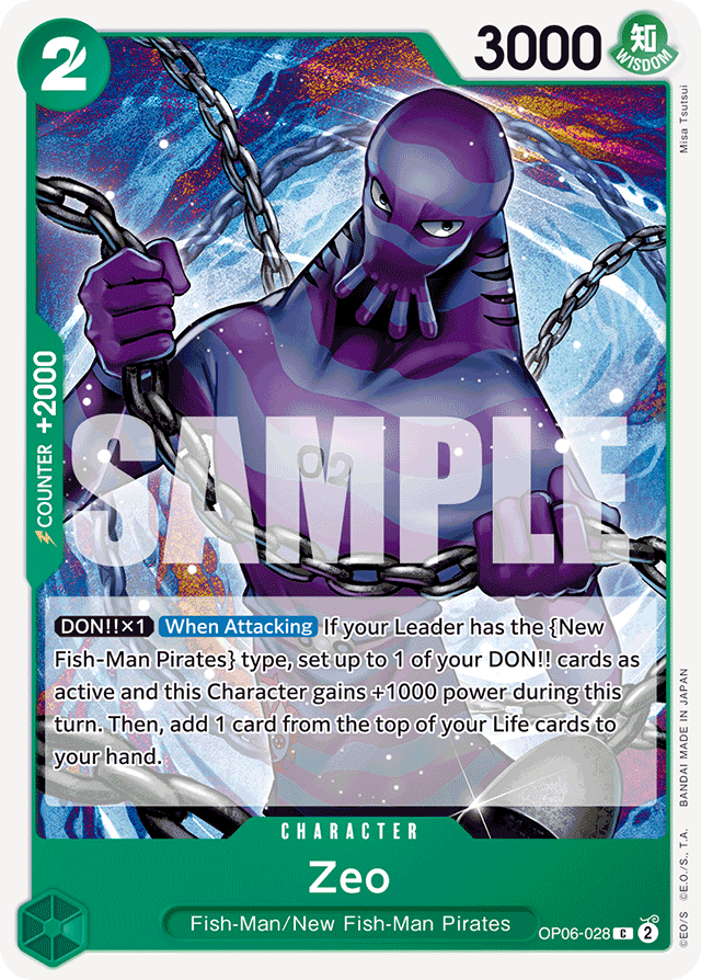 Zeo OP06-028 card, Wings of the Captain