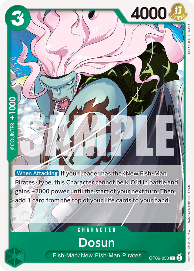 Dosun OP06-030 card, Wings of the Captain