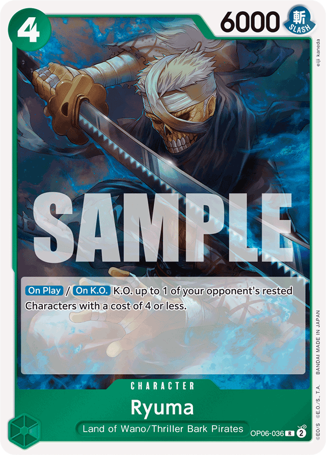 Ryuma OP06-036 card, Wings of the Captain