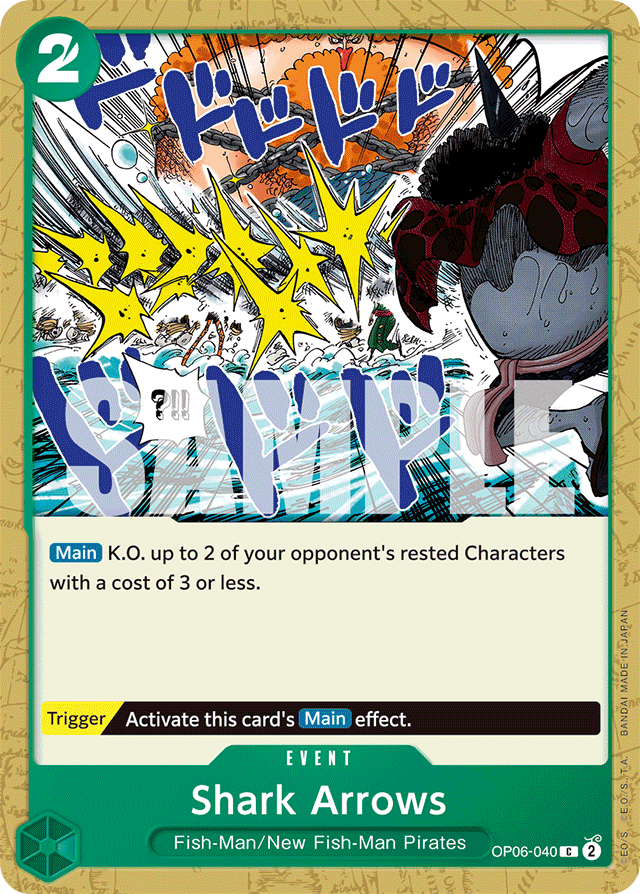 Shark Arrows OP06-040 card, Wings of the Captain