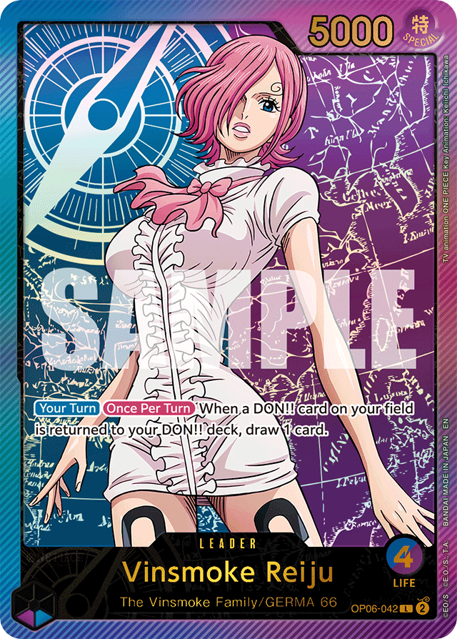Vinsmoke Reiju OP06-042 SP Alt Art card, Wings of the Captain