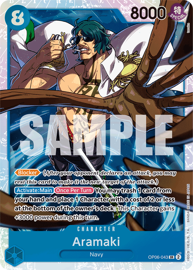 Aramaki OP06-043 card, Wings of the Captain