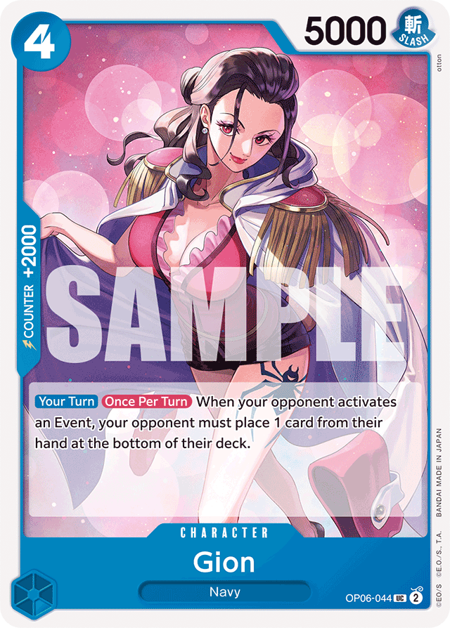 Gion OP06-044 card, Wings of the Captain