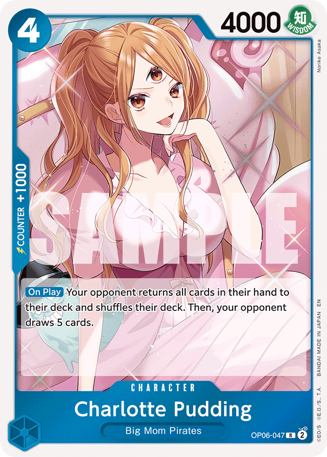 Charlotte Pudding OP06-047 Reprint card, Wings of the Captain