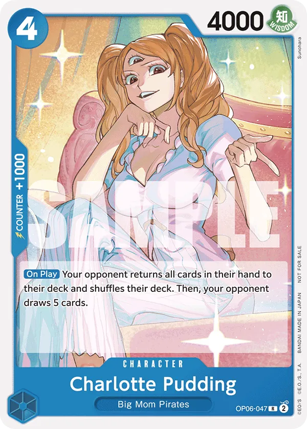 Charlotte Pudding OP06-047 Tournament Pack Vol. 1 Alt Art card, Wings of the Captain