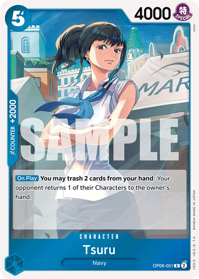Tsuru OP06-051 card, Wings of the Captain