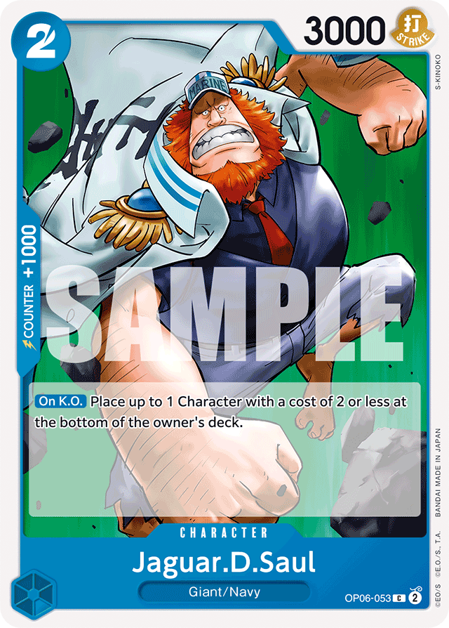 Jaguar.D.Saul OP06-053 card, Wings of the Captain