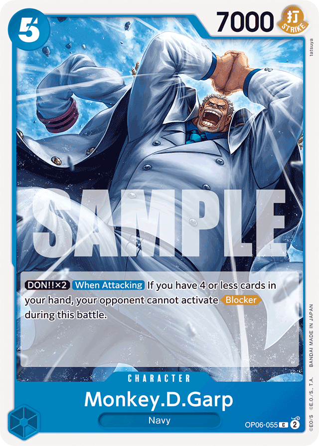 Monkey.D.Garp OP06-055 card, Wings of the Captain