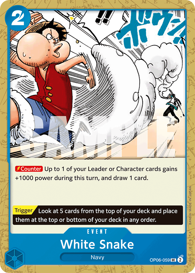 White Snake OP06-059 card, Wings of the Captain