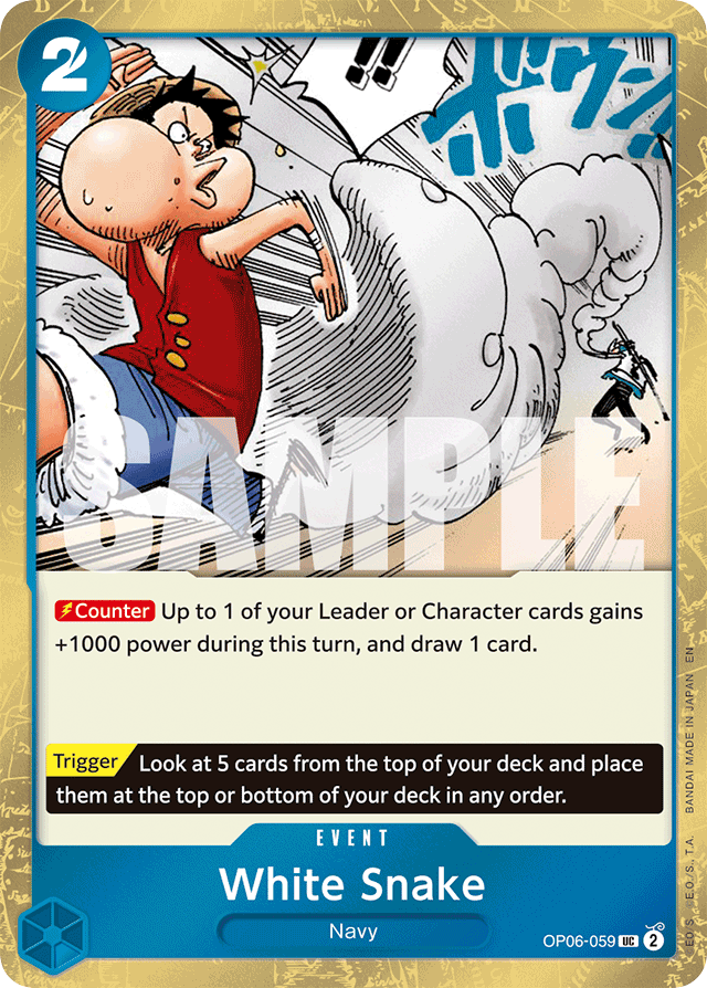 White Snake OP06-059 Jolly Roger Foil card, Wings of the Captain