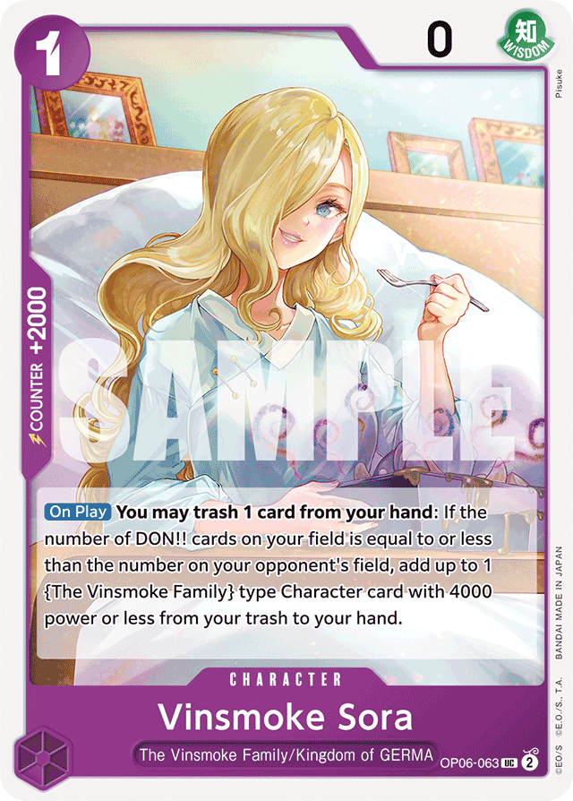 Vinsmoke Sora OP06-063 card, Wings of the Captain