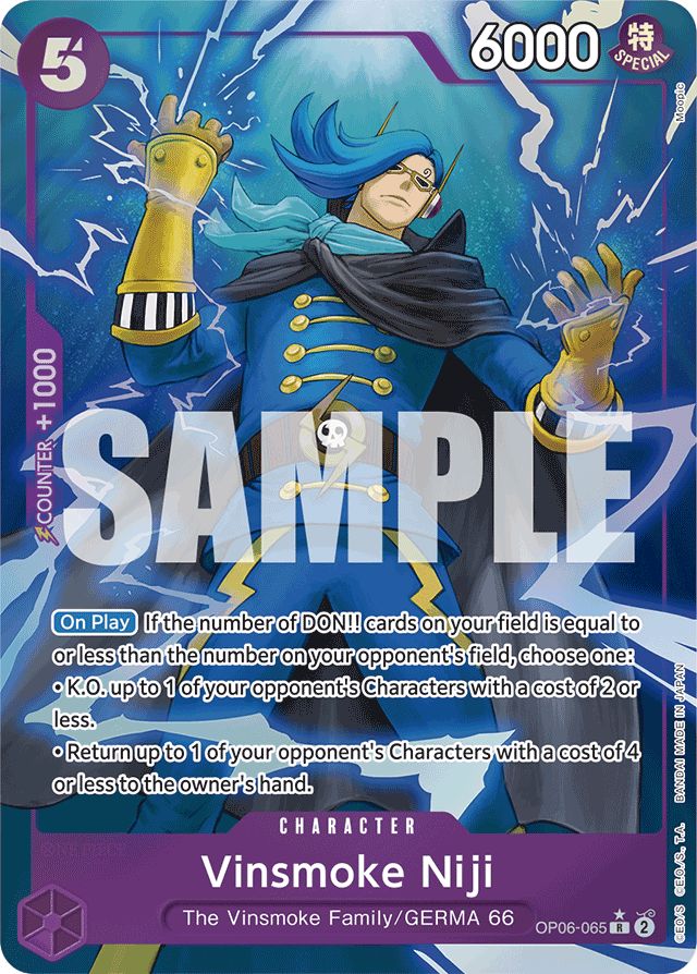 Vinsmoke Niji OP06-065 Full Art card, Wings of the Captain