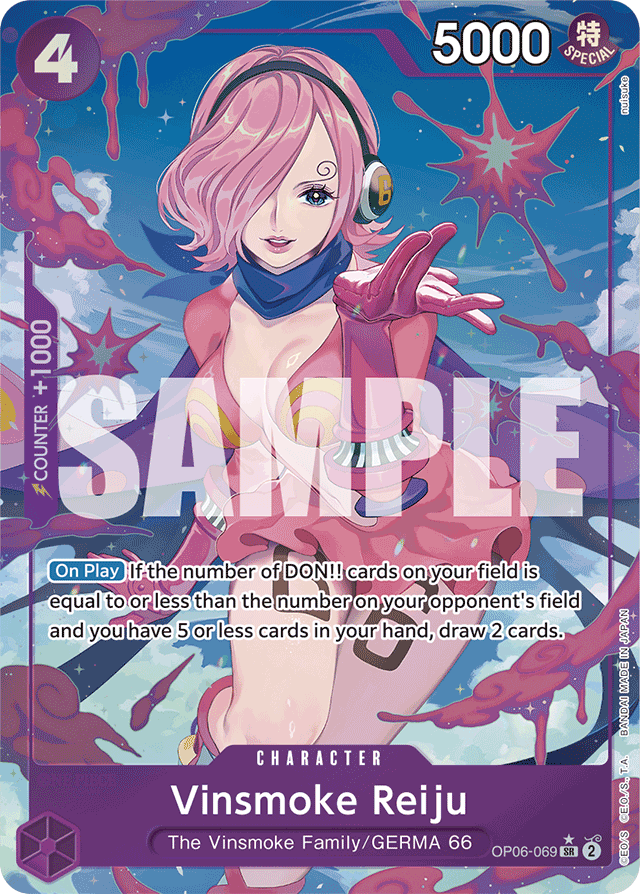Vinsmoke Reiju OP06-069 Premium Alt Art card, Wings of the Captain