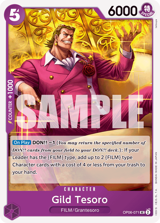 Gild Tesoro OP06-071 card, Wings of the Captain