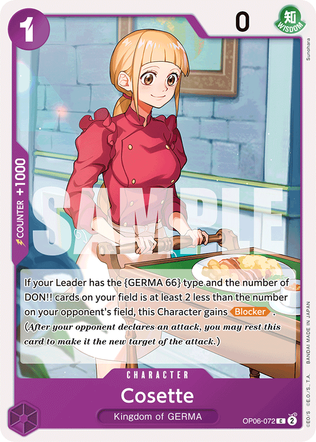 Cosette OP06-072 card, Wings of the Captain