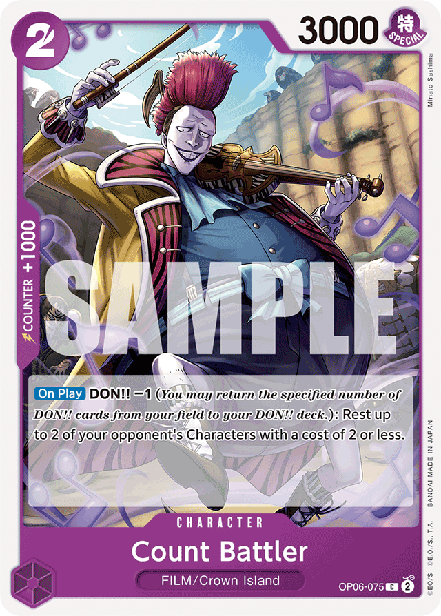Count Battler OP06-075 card, Wings of the Captain