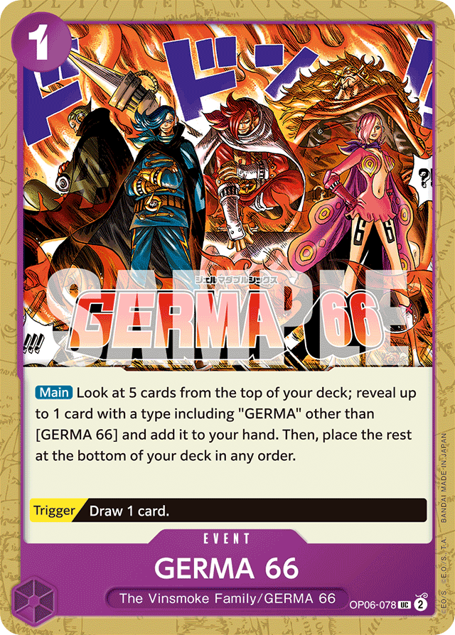 GERMA 66 OP06-078 card, Wings of the Captain
