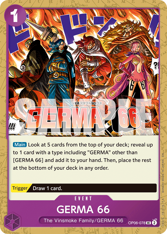 GERMA 66 OP06-078 Reprint card, Wings of the Captain