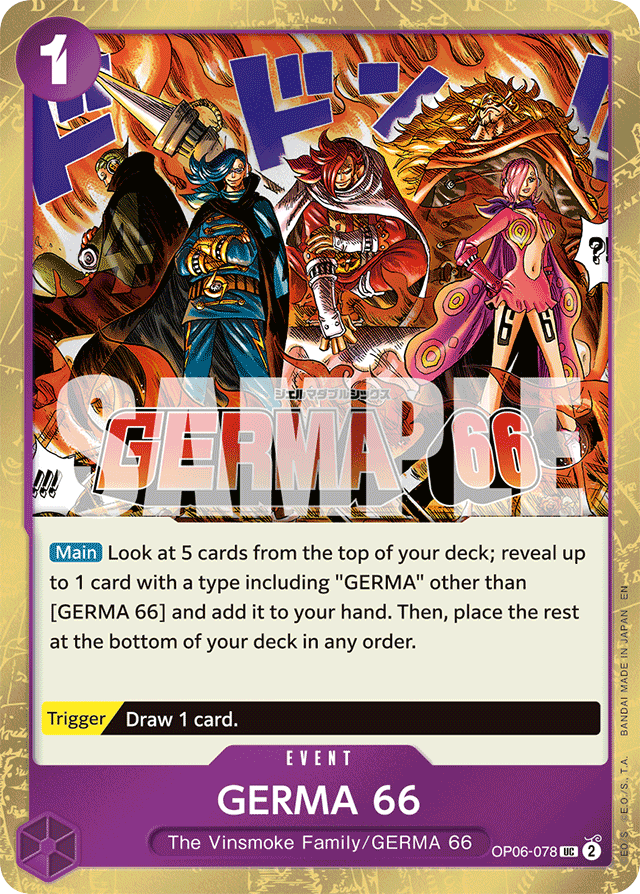 GERMA 66 OP06-078 Jolly Roger Foil card, Wings of the Captain