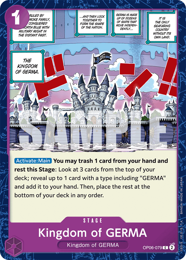 Kingdom of GERMA OP06-079 card, Wings of the Captain