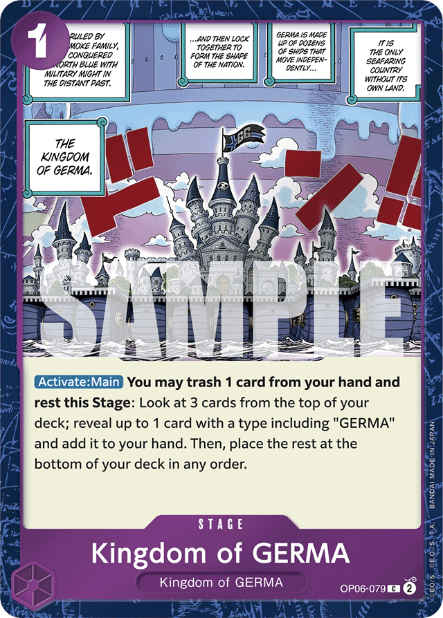 Kingdom of GERMA OP06-079 Textured Foil card, Wings of the Captain