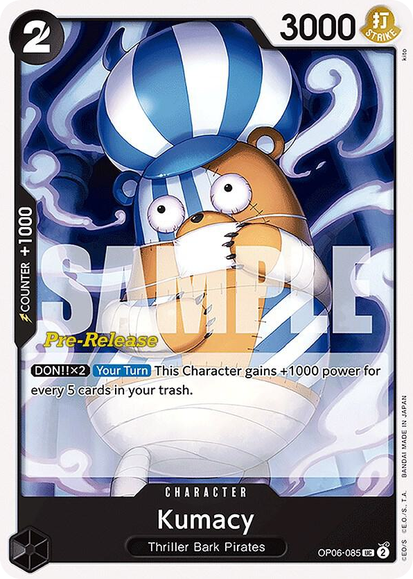 Kumacy OP06-085 Pre-Release Stamp card, Wings of the Captain