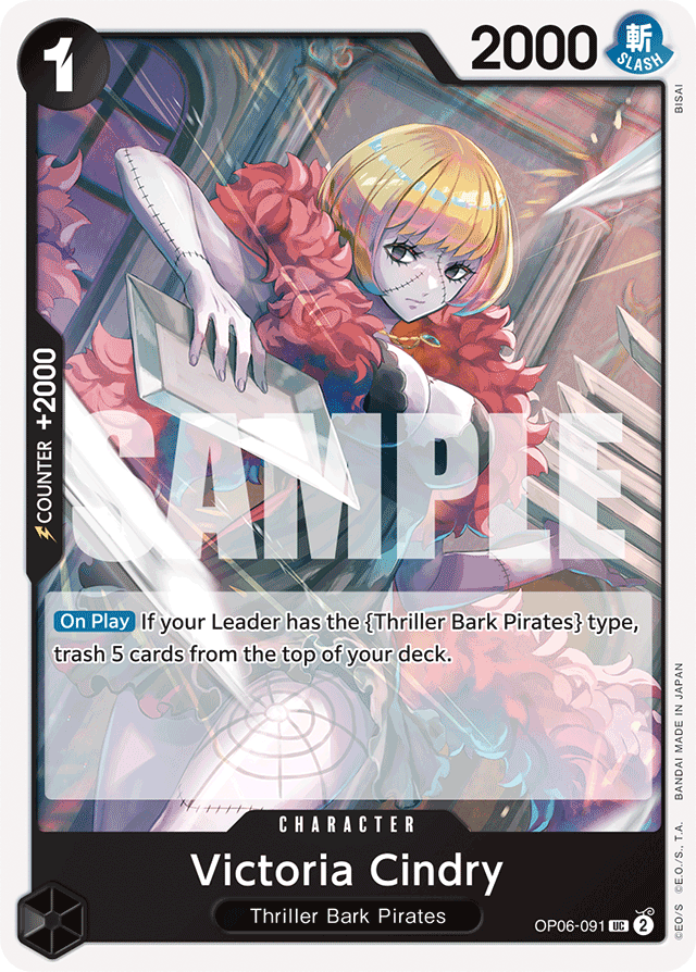 Victoria Cindry OP06-091 card, Wings of the Captain