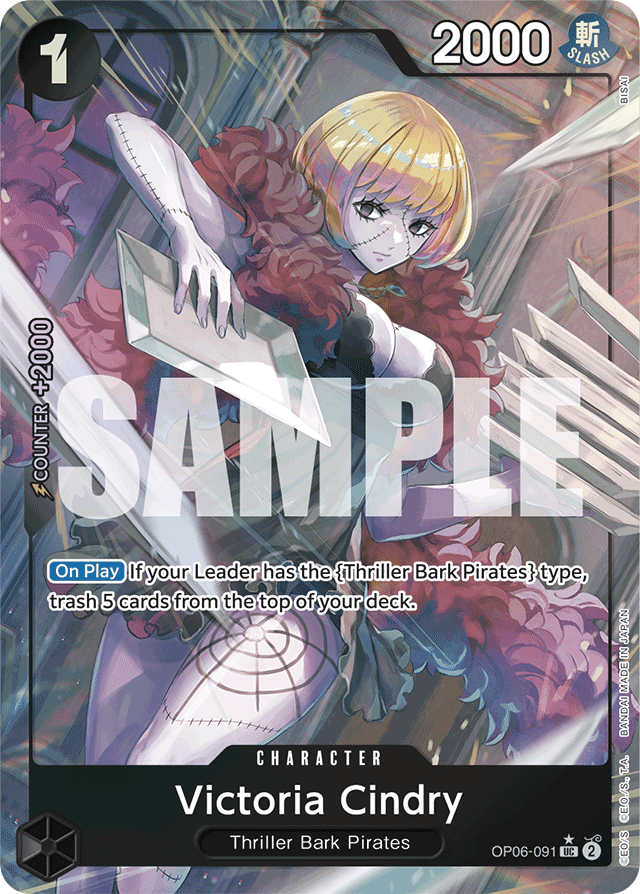 Victoria Cindry OP06-091 Full Art card, Wings of the Captain