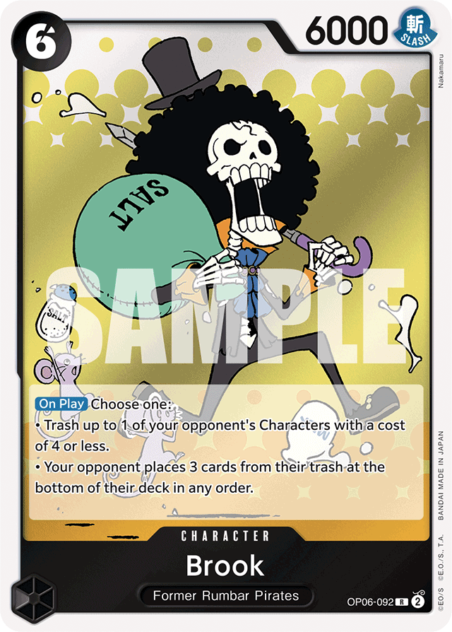 Brook OP06-092 card, Wings of the Captain