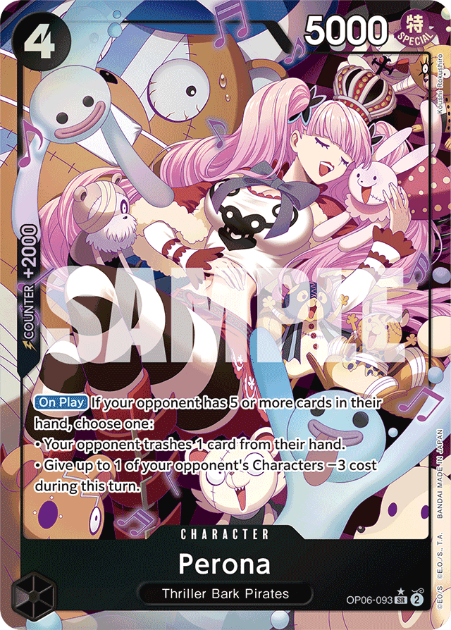 Perona OP06-093 Alt Art card, Wings of the Captain