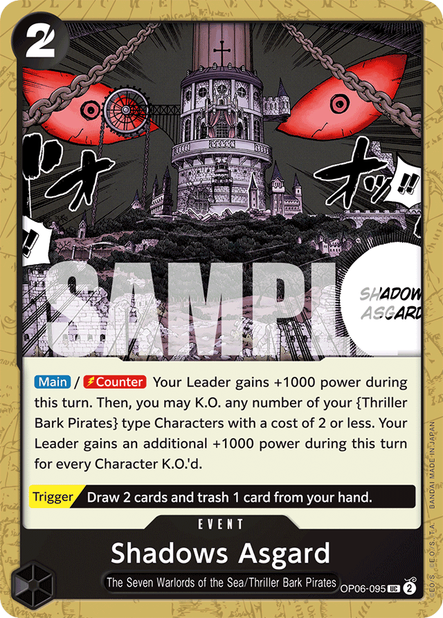 Shadows Asgard OP06-095 card, Wings of the Captain