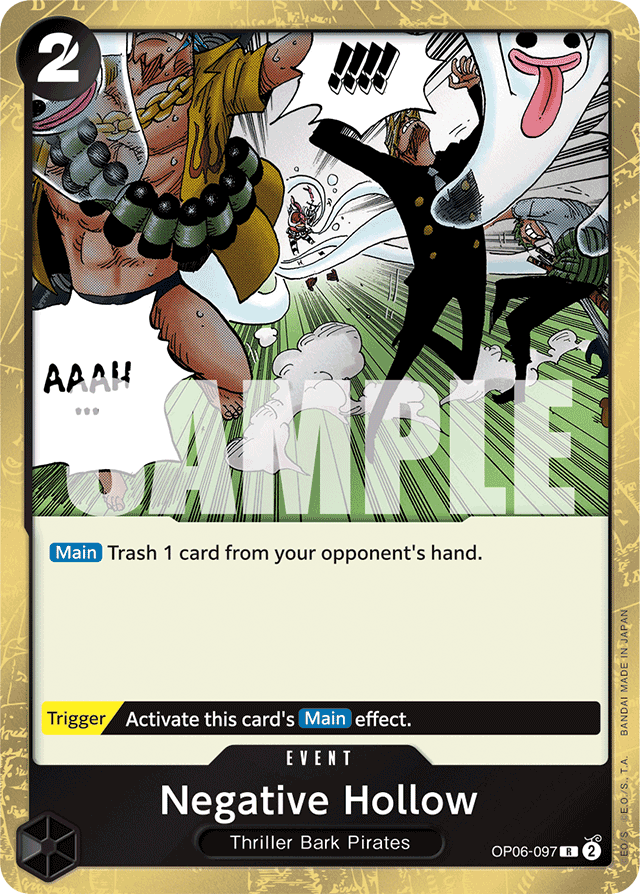 Negative Hollow OP06-097 card, Wings of the Captain