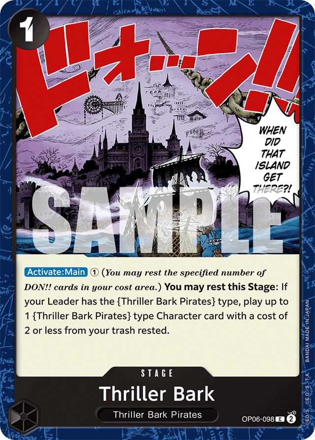 Thriller Bark OP06-098 card, Wings of the Captain