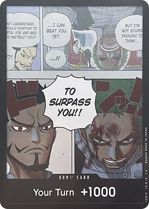 DON!! Card Mihawk & Zoro Double Pack Set Vol. 3 (Wings of the Captain) card, Wings of the Captain