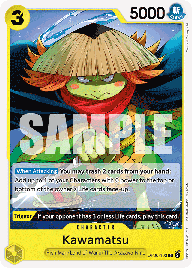 Kawamatsu OP06-103 card, Wings of the Captain