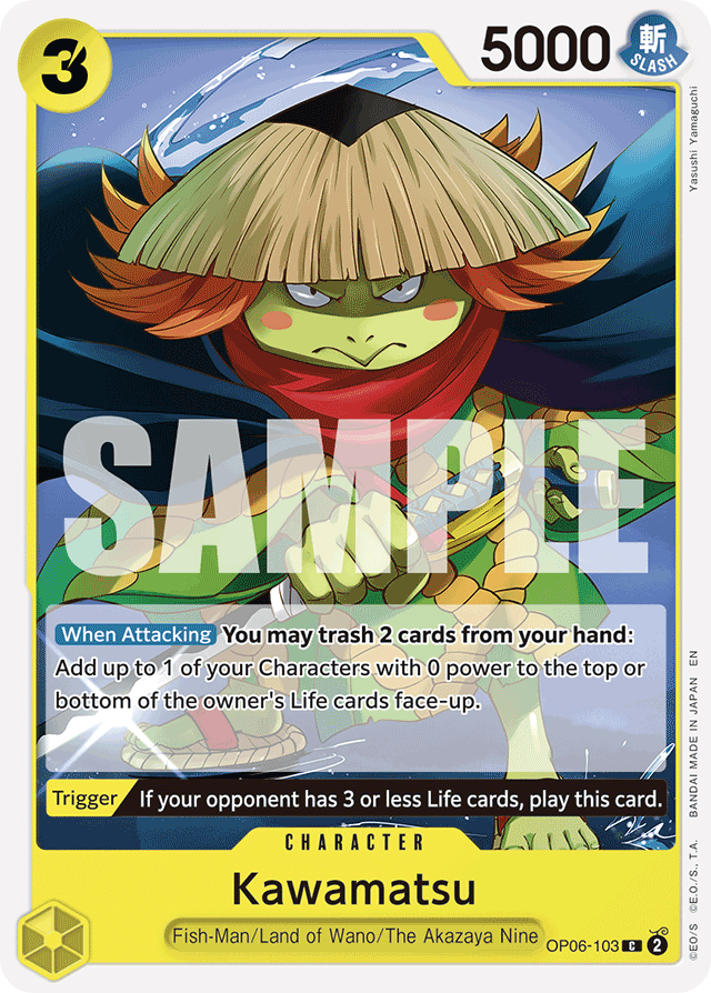Kawamatsu OP06-103 Reprint card, Wings of the Captain