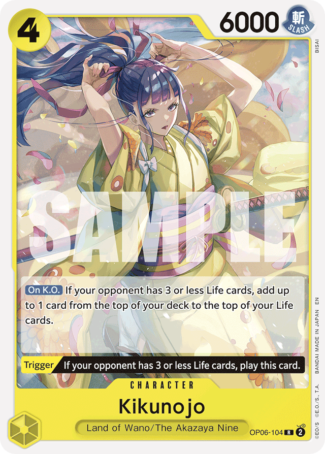 Kikunojo OP06-104 Reprint card, Wings of the Captain