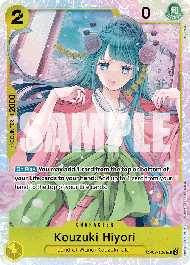 Kouzuki Hiyori OP06-106 card, Wings of the Captain