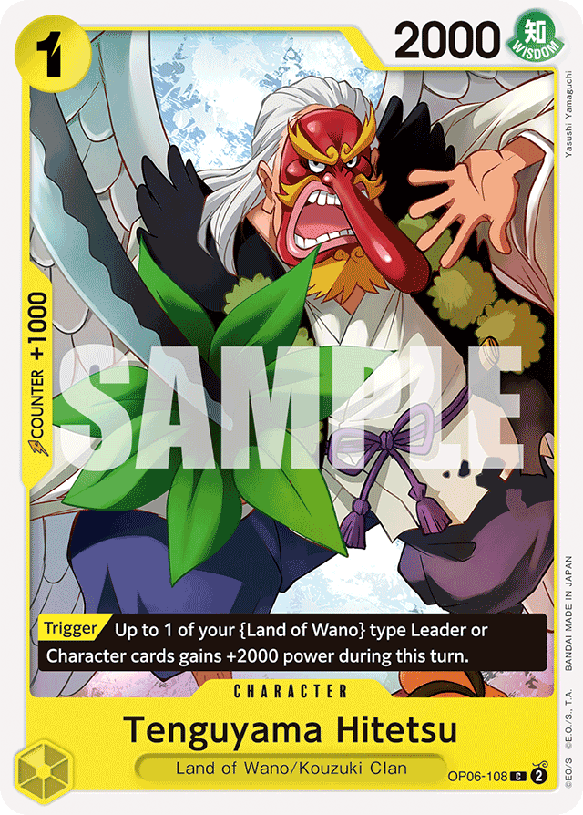 Tenguyama Hitetsu OP06-108 card, Wings of the Captain