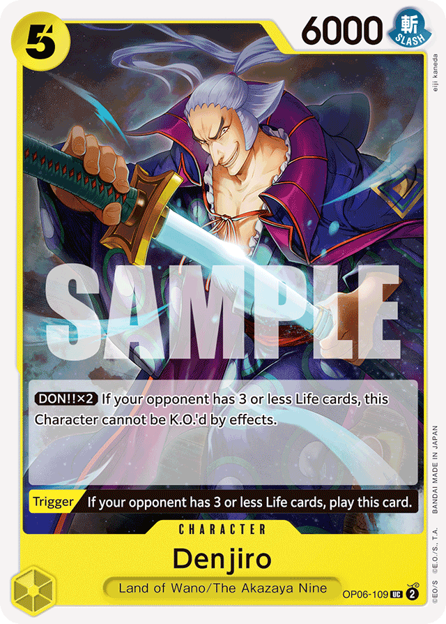 Denjiro OP06-109 card, Wings of the Captain