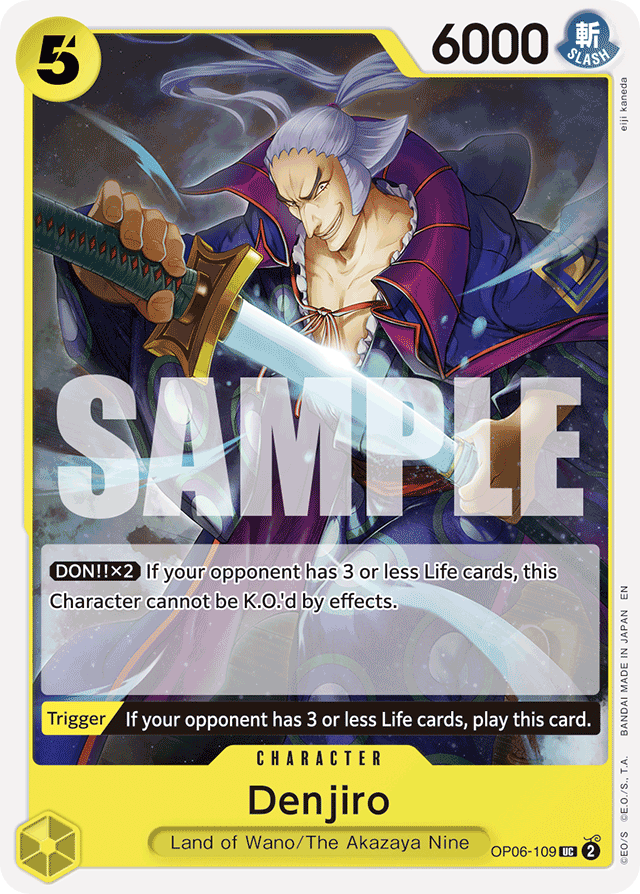 Denjiro OP06-109 Reprint card, Wings of the Captain