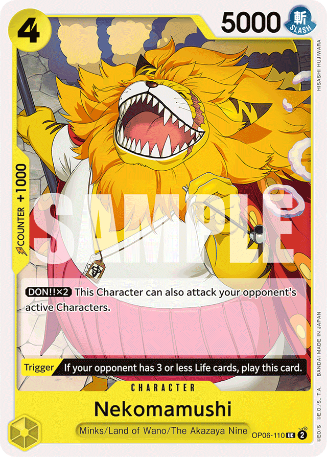 Nekomamushi OP06-110 card, Wings of the Captain