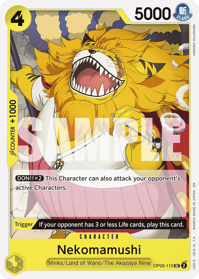 Nekomamushi OP06-110 Reprint card, Wings of the Captain